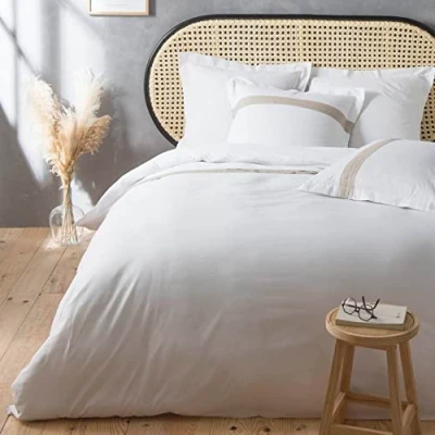 Image of Douceur d&#039;Intérieur, 3 Piece Bedding Set (260 x 240 cm) Laly, Cotton Linen Finish