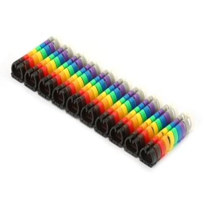 Image of Digital Number Tube Wire Label Colorful Cable Marker(100PCS KCM 6MM 6mm²)