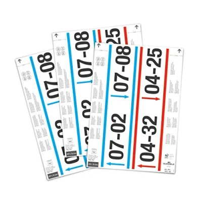 Image of Durable Insert Labels 297 x 74 mm for Ticket Holders, 40 on A4 Sheets, White, 103102