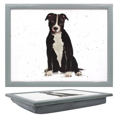 Image of Lesser &amp; Pavey Cushioned Lap Tray Lovely Trays With Padded Cushion, Suitable For Eating On The Sofa Staffie All Homes Sarah Boddy