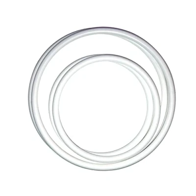 Image of Linic Products UK Made Bag/Purse Handles, Plastic, Round, White, Set of 2 Pairs, I Large, 1 Small, Macrame, Sewing (S7798). Free Postage.