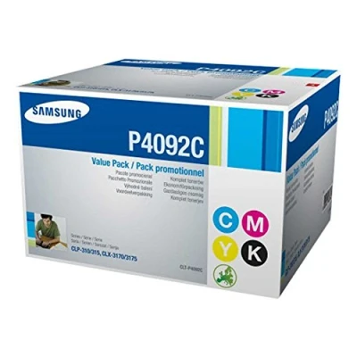 Image of Samsung SU392A CLT P4092C Toner Cartridges,Black/Cyan/Magenta/Yellow, Pack of 4