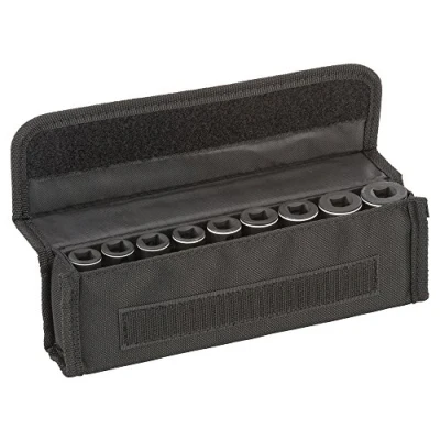 Image of Bosch Socket Wrench 9 piece, Grey, 3/8 7, 8, 10, 12, 13, 15, 16, 17, 19, 60 mm
