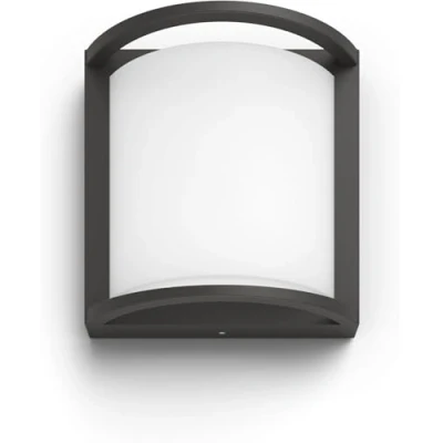 Image of Philips myGarden Samondra Wall Lantern LED Light [Anthracite] Cool White 4000K For Garden and Patio