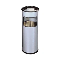 Image of Durable Waste Bin Round 17 Litre with Ashtray 2 333023