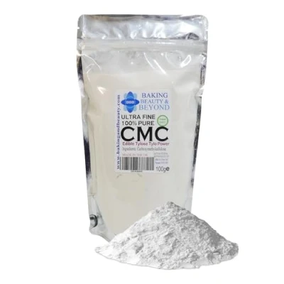 Image of Pure CMC Tylo Tylose Powder Gum Tragacanth Sub Cake Icing Sugarpaste Edible Glue (100g (Pack of 1))