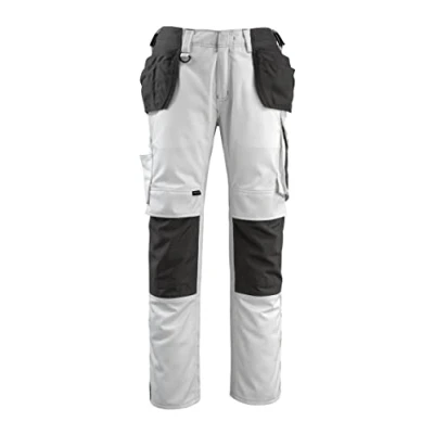Image of Mascot 14031 203 0618 76C48 Size L76cm/C48&quot;Bremen&quot; Craftsmen&#039;s Trousers White/Dark Anthracite