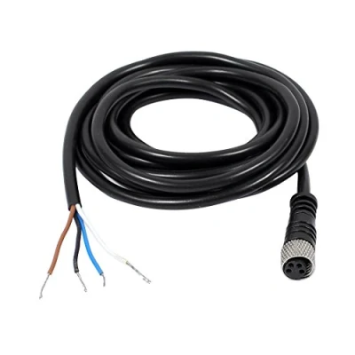 Image of Sourcingmap M8 2m Female Straight 4 Pin Connector Aviation Socket Electrical Cable