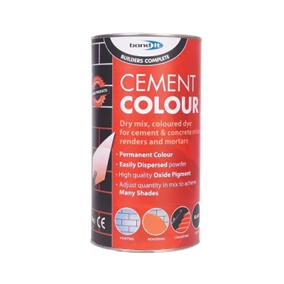 Image of Bond It Builders Complete BDH060BL Black Powdered Cement Dye (1 Kg) Colours Mortar, Brick, Pointing, Render and Concrete Toner