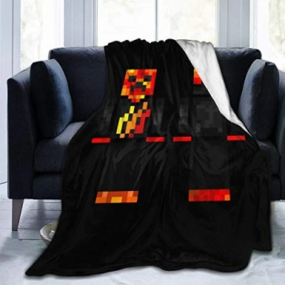 Image of LOUJIN Preston Playz Flannel Fleece Blanket, Warm Throw Lightweight Blanket Microfleece Ultra Soft for Sofa Bedroom 125CM X 100CM