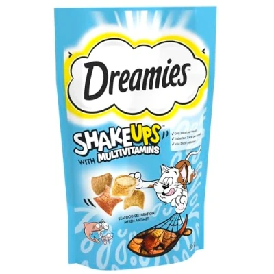 Image of DREAMIES Shakeups Seafood Celebrations Cat Treats, 8x55g