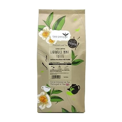 Image of Tea People Liquorice Mint Toffee, 100 Pyramids in Small Catering Pack, LMT 100TP