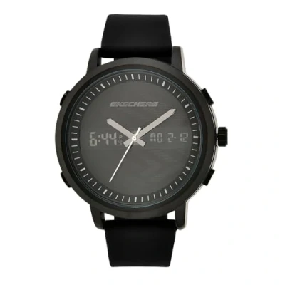 Image of Skechers Watch For Men, Anadigi Movement With Silicone, Leather Or Stainless Steel Strap, Graphite, 48MM
