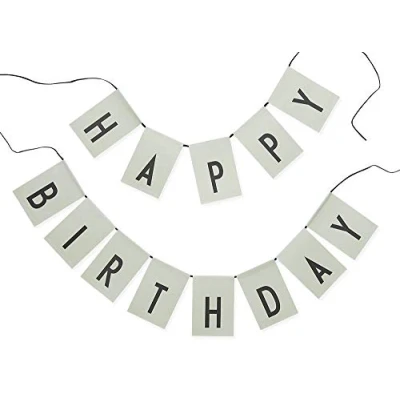 Image of Happy Birthday/Surprise Party Reversible Bunting Reusable (Green)