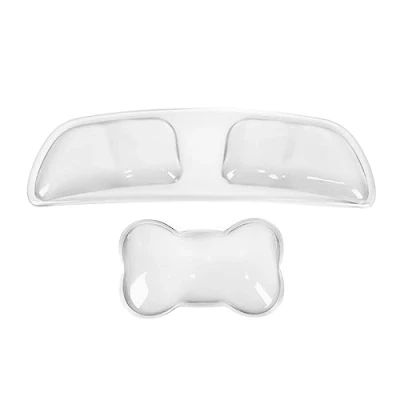 Image of Crystal Silicone Wrist Pad Comfort Gel Hand Computer Mouse Support Cushion Rests for Laptop Rest with Ergonomic