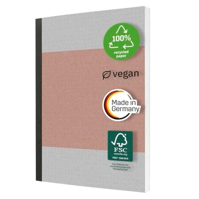 Image of SIGEL SN300 Notebook, dotted (dot grid), 80 g/m², approx. A5, coral, softcover, 200 pages, sustainable