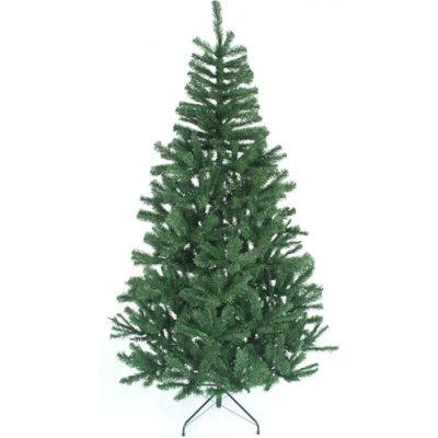 Image of 5ft Artificial Christmas Tree, 521 Tips, Hinged Branches, Fireproof, Metal Stand
