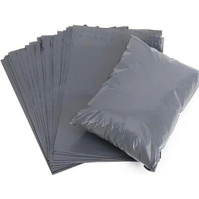 Image of Efforias Grey Mailing Bags (Pack of 100, 10&quot; X 14&quot;) Self Adhesive Waterproof and Tear Proof Postal