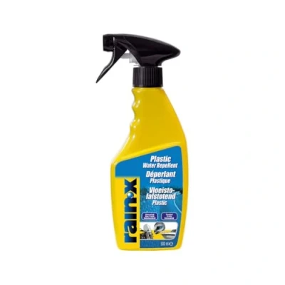 Image of Rain X Plastic Water Repellent Advanced Hydrophobic Coating for Clear Visibility on Surfaces Ideal Motorcycle Helmet Visors, Boat Windshields &amp; Goggles 500ml