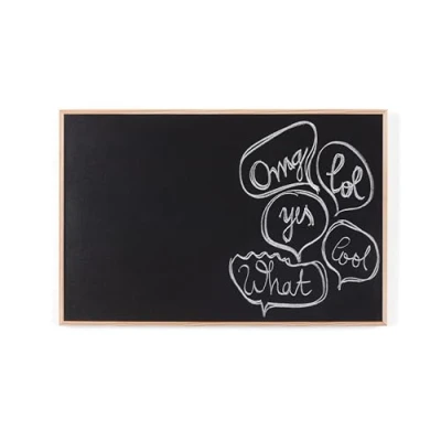 Image of Bi Office Earth New Basic Chalkboard 885 x 585 mm Non Magnetic Surface, Pine Frame