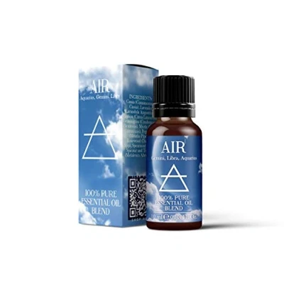 Image of Mystix London The Air Element Pure &amp; Natural Essential Oil Blend 10ml for Diffusers, Aromatherapy Massage Blends Perfect as a Gift Vegan, GMO Free
