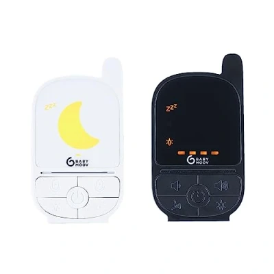 Image of Babymoov Handy Care Baby Monitor Audio Only VOX Sleep Technology Long Range 500m Battery Life 2 way talk Night Light