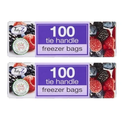 Image of Tidyz 200 Large Freezer Bags /2 Packs of 100