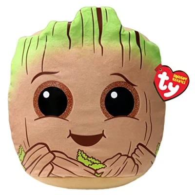 Image of TY Marvel Avengers Groot Squish A Boo 14 Inches Licensed Squishy Beanie Baby Soft Plush Toys Collectible Cuddly Stuffed Teddy