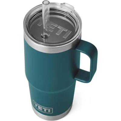 Image of YETI Rambler Straw Mug, Agave Teal, 25oz (739ml)