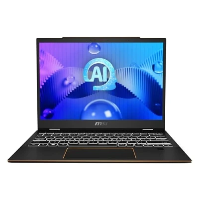 Image of MSI Summit E13 AI Evo Laptop (13.3&quot; 16:10 FHD+ Touchscreen, Latest Intel Core Ultra 7 155H, Intel® Arc Graphics, LPDDR5 32GB, 1TB NVMe PCIe SSD, Wi Fi 7BE, Windows 11 Pro) Ink Black