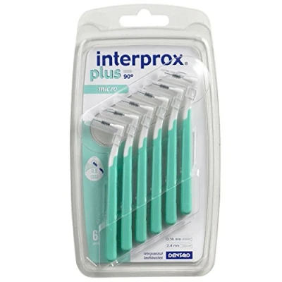 Image of Interprox Plus Interdental Brushes Green Micro 6 pieces, pack of 3 (3x pieces)