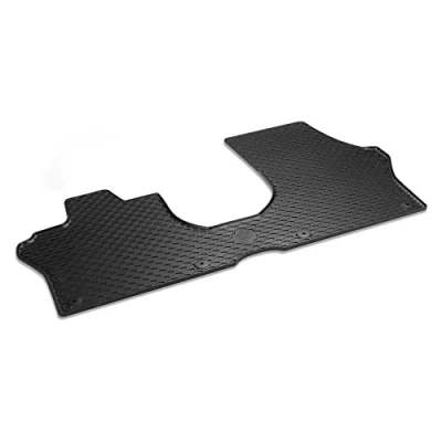 Image of Volkswagen 1T3061551041 Rubber Doormat Plus Quality All Weather Floor Mat Front One Piece Black