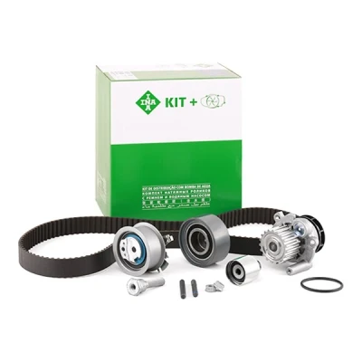 Image of 038109244J, 038109244N, 038121011C, 038121011CX, 038121011D water pump + Timing Belt Kit INA 530 0463 30 with 30mm VOLKSWAGEN: Golf 5