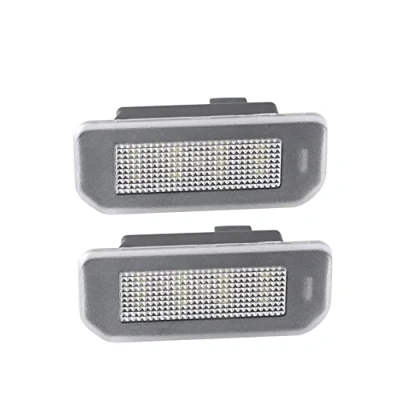Image of AUTO STYLE DL TSN01 Set custom fit LED license plate lights compatible with Tesla Model 3 2017 &amp; Y 2020 (High Output), Transparent