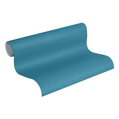 Image of Livingwalls Plain Wallpaper Metropolitan Stories Non Woven Lizzy London 10.05 m x 0.53 Blue Made in Germany 368996 36899 6