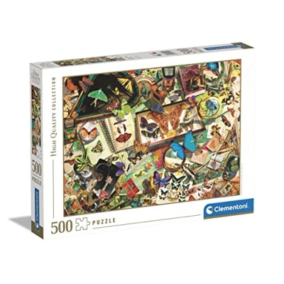 Image of Clementoni 35125 Collection Puzzle The Butterfly Collector Jigsaw 500 Pieces, Made In Italy, For Adults