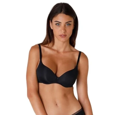 Image of Lovable Women&#039;s Push up Senza Ferretto My Daily Comfort Bra Without Underwire, Black, 32C