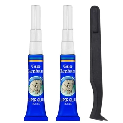Image of Aquarium Glue, 2Pcs Coral Glue Fish Safe with Tweezers, Quick Drying, Reef for Plants Moss Aquascaping, Water Plant, Moss, Coral, Stone, Wood (2)