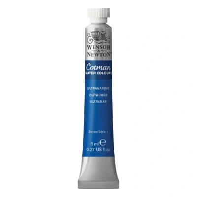 Image of Winsor &amp; Newton Cotman 8ml Water Colour Tube Ultramarine