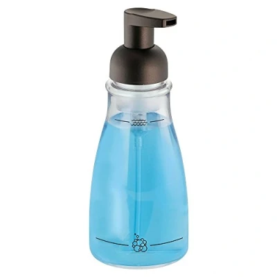 Image of iDesign 1 Piece Foaming Soap Pump, Clear/ Bronze