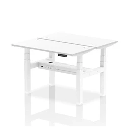 Image of Air B2B 1200x600mm Height Adjustable 2P Bench Desk CP White/White