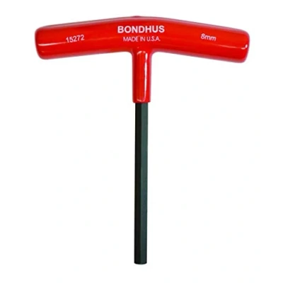 Image of BONDHUS, 8MM T Handle HEX Driver 6&quot;, 8MM, 15272
