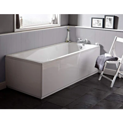 Image of Affine Nuie Linton Single Ended Rectangular Bath 1500mm x 700mm Acrylic (inc Leg Set)