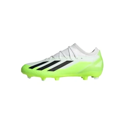 Image of adidas Performance X CRAZYFAST.3 Moulded stud football boots, Men&#039;s, Size: 10, Footwear white/core black/lucid lemon Textile/synthetics