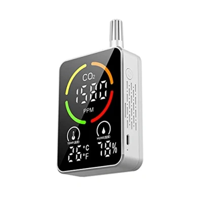 Image of Indoor Air Quality Dioxide Temperature Humidity NDIR Sensor IAQ Co2 Monitor Portable Carbon Detector