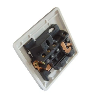 Image of MK Logic Plus 3 X K2757 WHI 13A Double Pole Switchsocket, 1 Gang