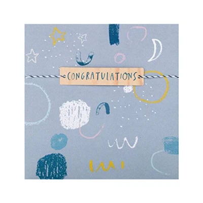 Image of Hallmark Congratulations Card Contemporary Graphic Patterned Design
