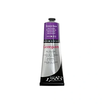 Image of Daler Rowney Georgian Oil Paint, Aluminium Tube, 7.61oz 225 ml, Permanent Mauve