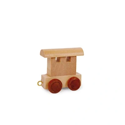 Image of Childrens Personalised Wooden Alphabet Letter Train A Z Name Set All Letters Available (Back Carriage)