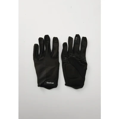 Image of Gripgrab RIDE LITE Padded FULL Finger Summer Glove Unisex Gloves, Size: Medium, Black